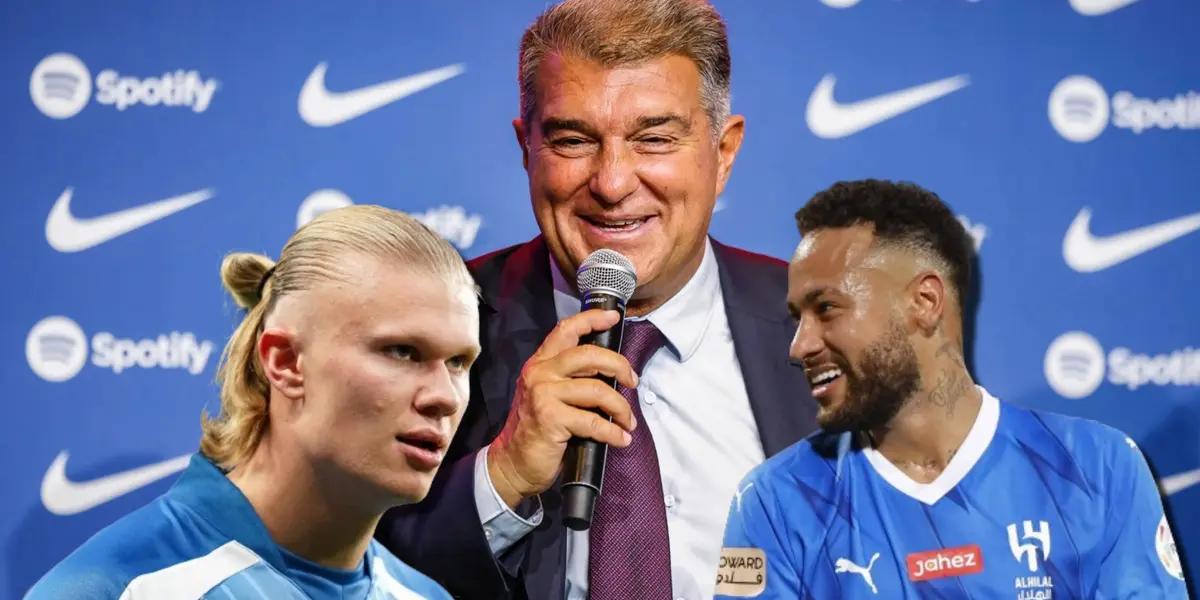 Mientras el Barça quiere a Haaland, Neymar se contactó con Laporta y esto le dijo
