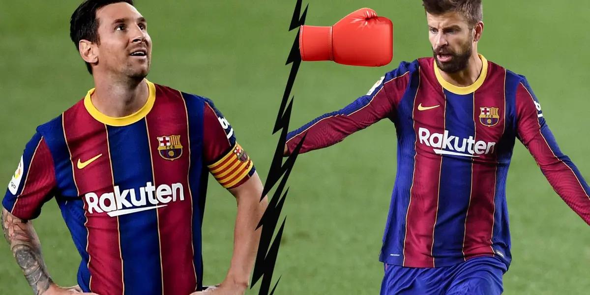 Mientras el defensor central del Fútbol Club Barcelona tansita por uno de los peores momentos de los últimos años, desde el seno íntimo de “La Pulga” salió un misil teledirigido que repercutió en Cataluña.