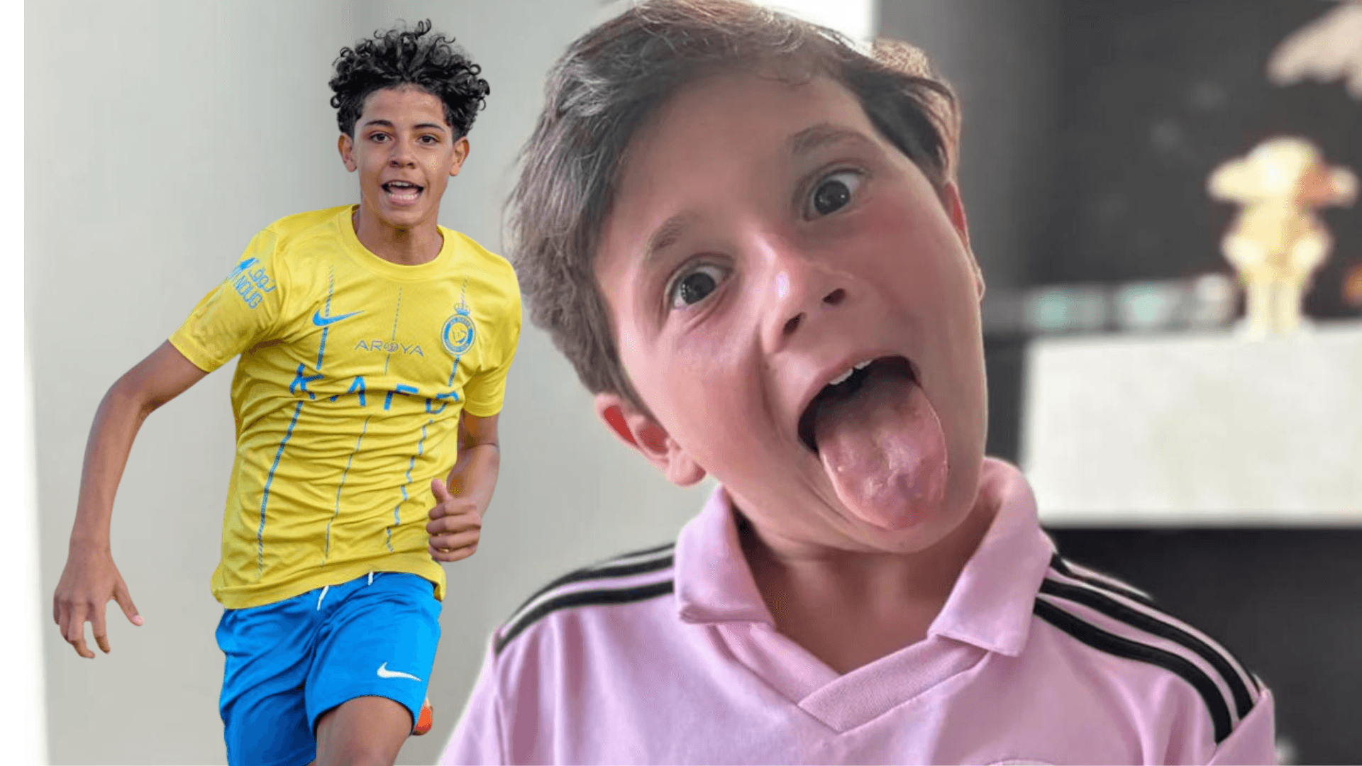 Mientras el hijo de Messi hace bromas, el logro que alcanzó el de CR7 en Arabia
