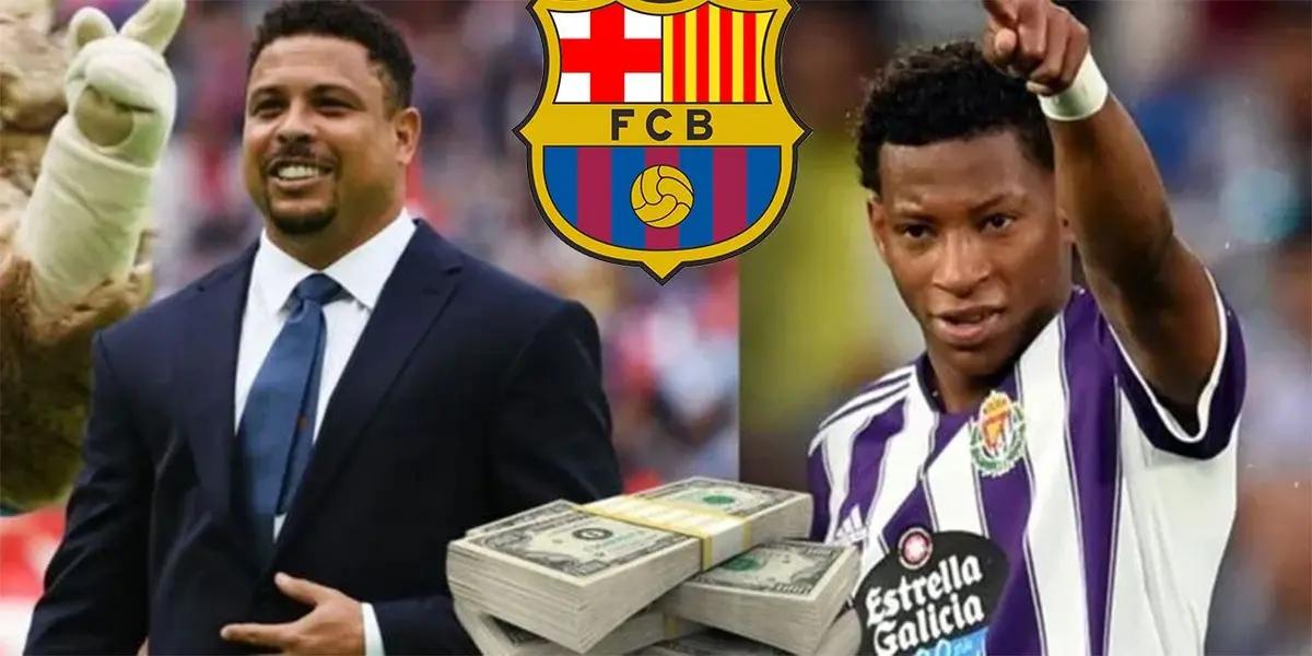 Mientras el presidente del Real Valladolid no puede asegurar la continuidad de su estrella, una oferta del club catalán podría cambiar el juego del futuro de Gonzalo Plata.