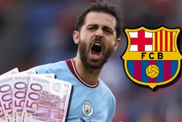 Mientras en el City gana 18 millones, el pobre sueldo a Bernardo Silva en Barça