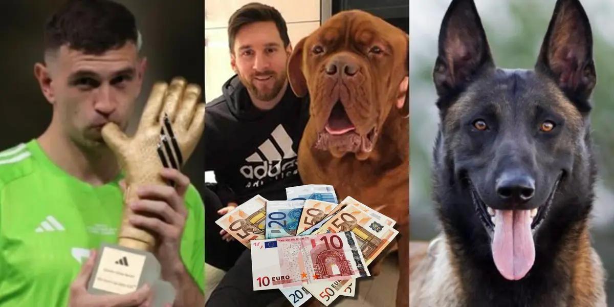 Mientras Hulk, mascota de Messi vale mil euros, mira la fortuna que vale el de Dibu Martínez para que cuide su medalla de Copa del Mundo