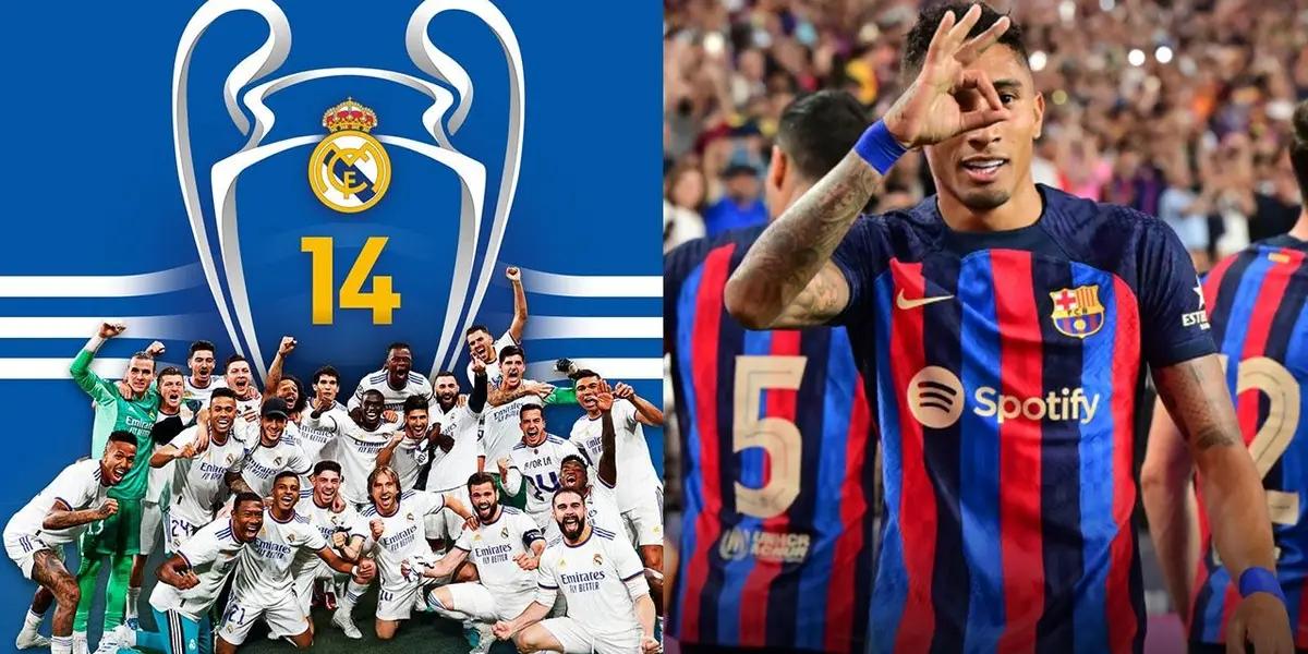 Mientras en la parte merengue festejan la gloria eterna, en Barcelona festejan cosas insólitas. Por eso se exponen a la burla del planeta fútbol.