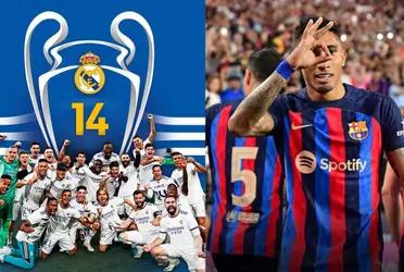 Mientras en la parte merengue festejan la gloria eterna, en Barcelona festejan cosas insólitas. Por eso se exponen a la burla del planeta fútbol.