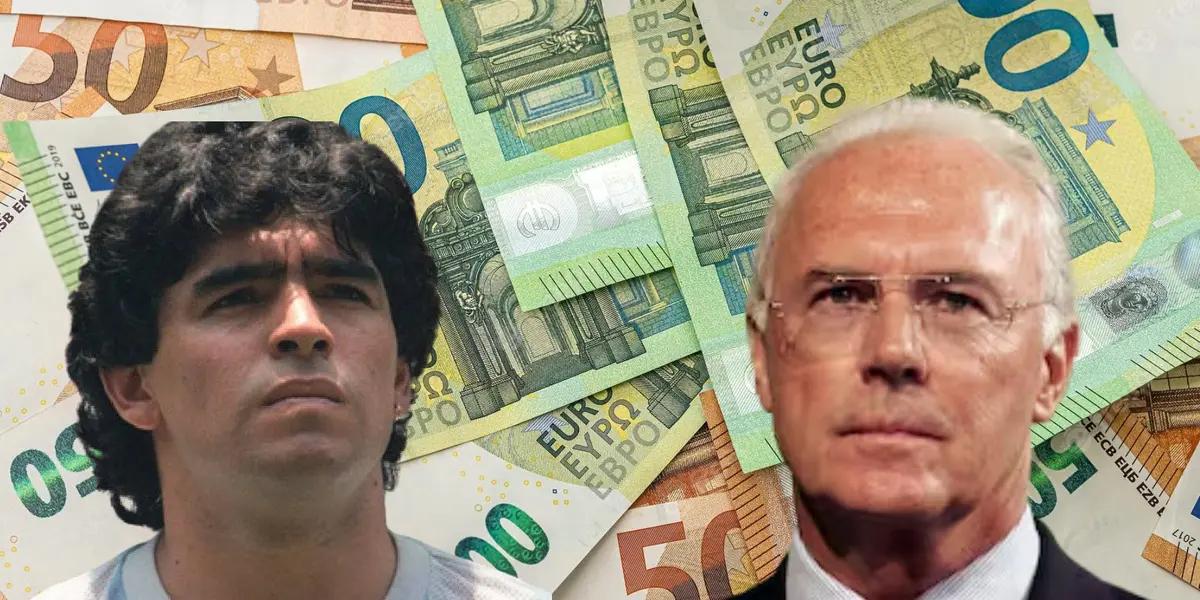 Mientras Maradona endeudó a su familia, la fortuna que dejó Beckenbauer tras su deceso