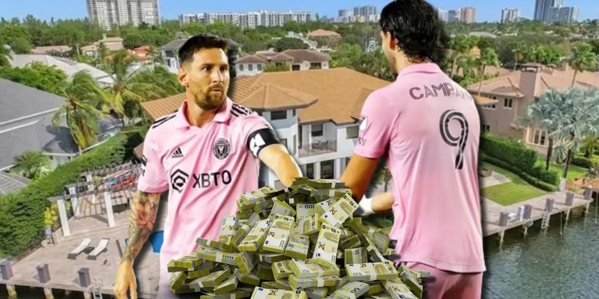 Mientras Messi compró en 11 millones, lo que gastó Campana en su casa en Miami