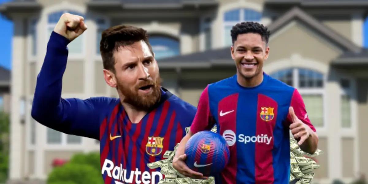 Mientras Messi compró una casa, lo que hará Vitor Roque con su primer sueldo