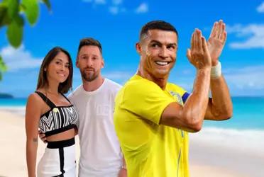 Mientras Messi está de vacaciones, así prepara Cristiano su temporada en Arabia