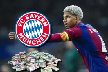 Mientras Messi salió gratis, revelan lo que Bayern pagará al Barça por Ronald Araújo