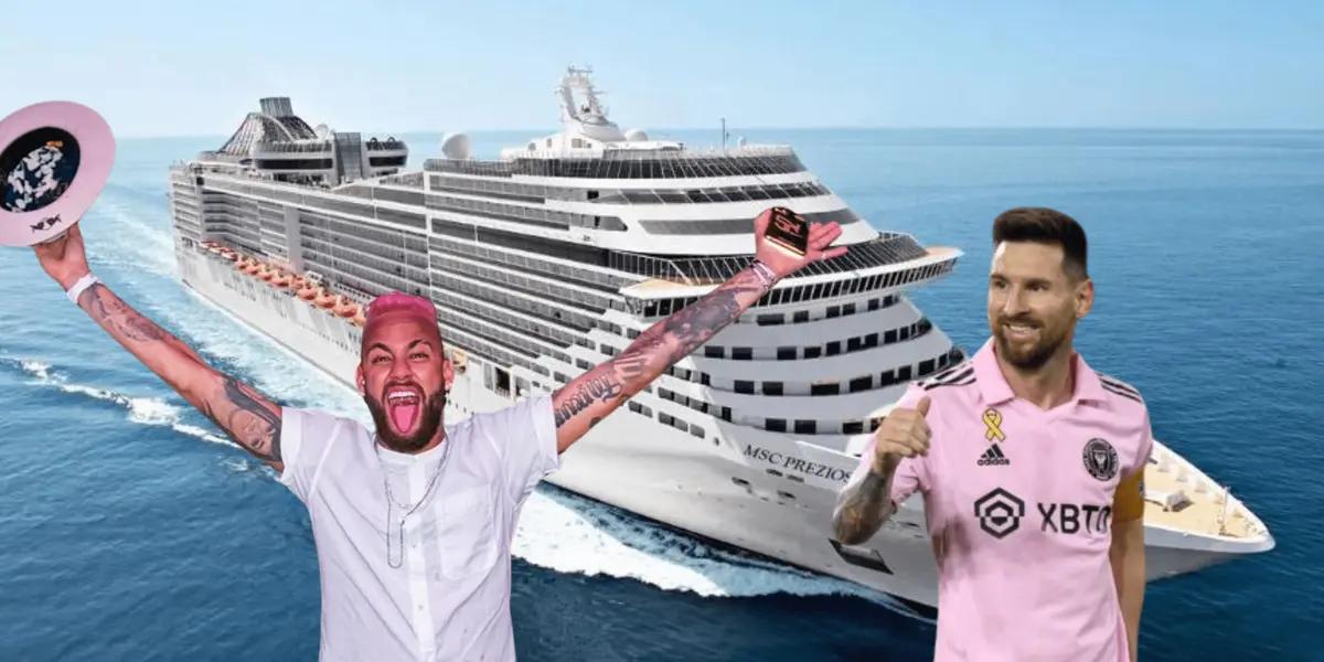 Mientras Neymar elige vacacionar en un crucero Lionel Messi no cambia su meta de ser el mejor