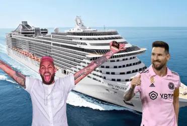 Mientras Neymar elige vacacionar en un crucero Lionel Messi no cambia su meta de ser el mejor