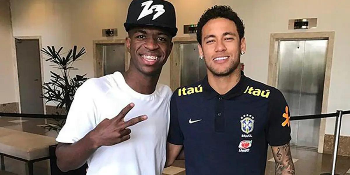 Mientras Neymar se va de fiesta, esto hizo Vinicius tras entrenar en el Madrid