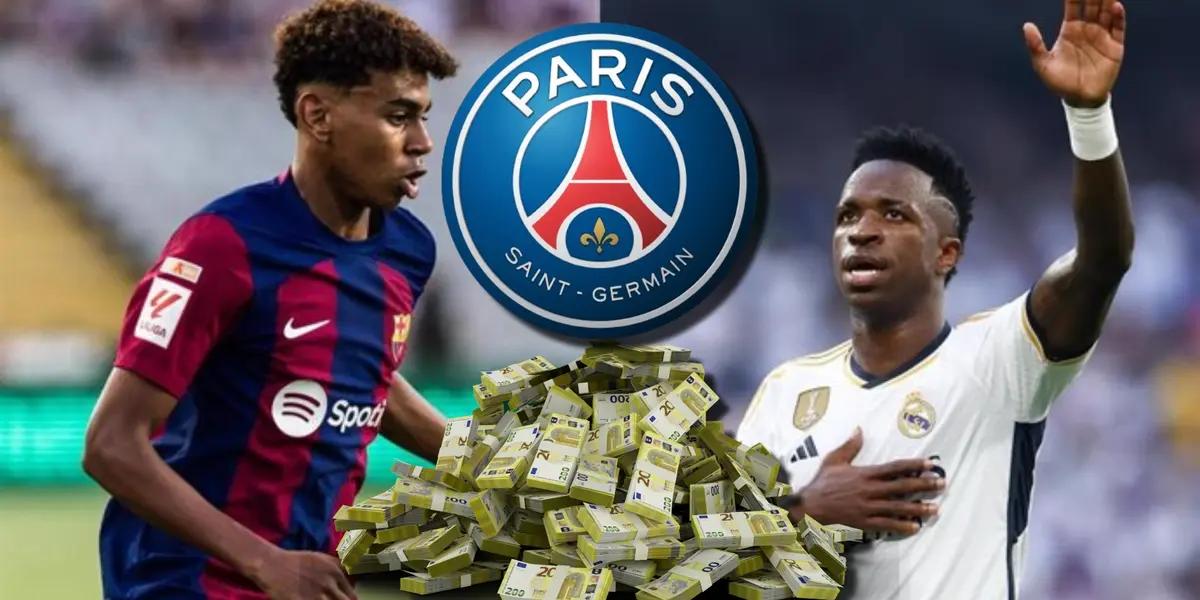 Mientras ofrecieron 200 millones por Yamal, esto pondrá PSG para firmar a Vinicius