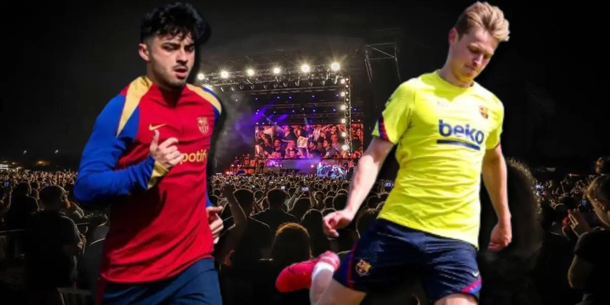 Mientras Pedri y De Jong entrenaron, el jugador que prefirió irse de concierto