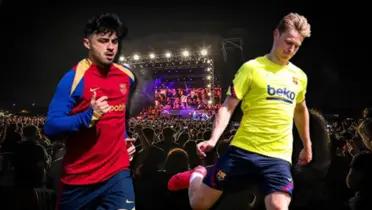 Mientras Pedri y De Jong entrenaron, el jugador que prefirió irse de concierto