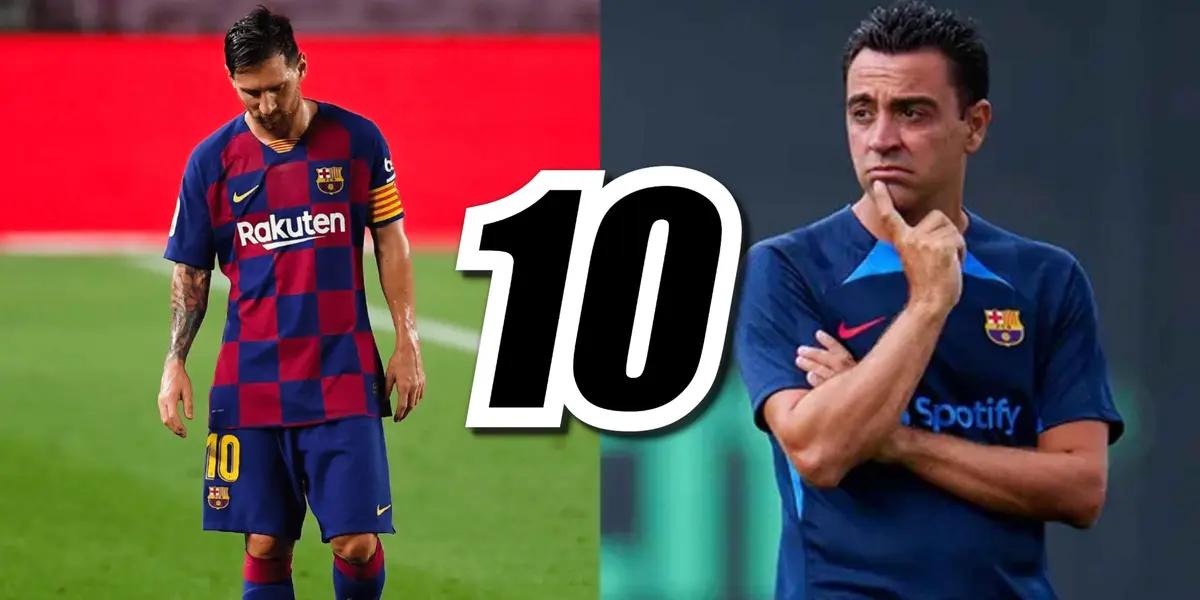 Mientras se demora la llegada de Lionel Messi Xavi Hernández ya eligió al herederó de la emblemática camiseta 10 en FC Barcelona