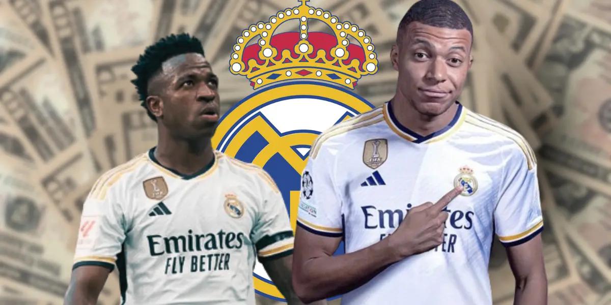 Mientras Vinícius cobra 20 millones, lo que ganaría Mbappé si lo ficha el Madrid