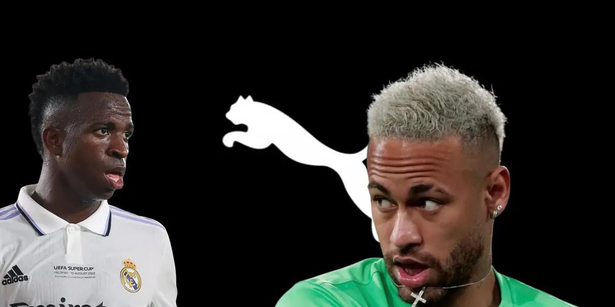 Mientras Vinicius gana 7 millones por Nike, la fortuna que Puma paga a Neymar