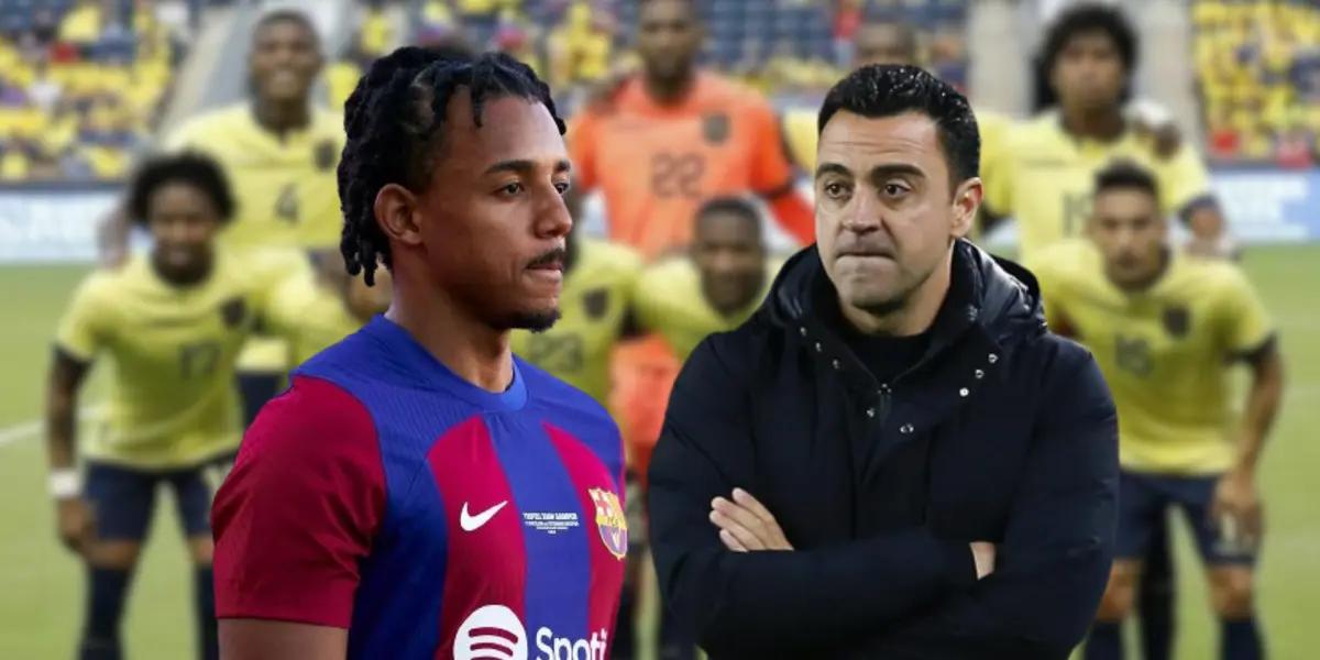 Mientras Xavi sufre con Kounde, el ecuatoriano que salvaría al Barça en defensa
