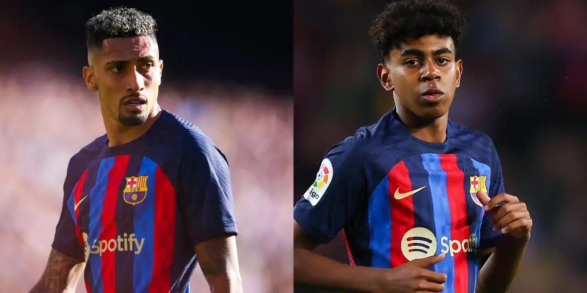Mientras Yamime Yamal se estrenó en el FC Barcelona con apenas 15 años, Raphinha contó en qué lugar del mundo se encontró a esa edad.
