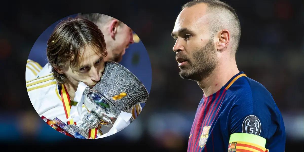 Modric e Iniesta. Foto: redes de Modric e Iniesta.