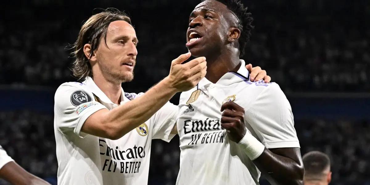 Modric y Vinicius tuvieron sus más y sus menos en medio del partido contra el Leganés