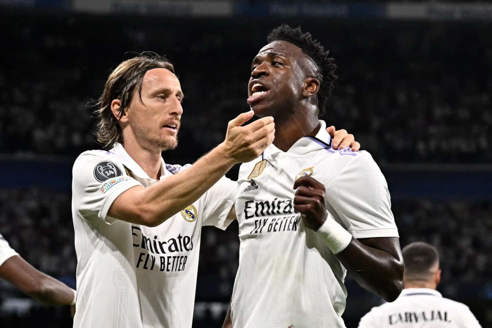 Modric y Vinicius tuvieron sus más y sus menos en medio del partido contra el Leganés