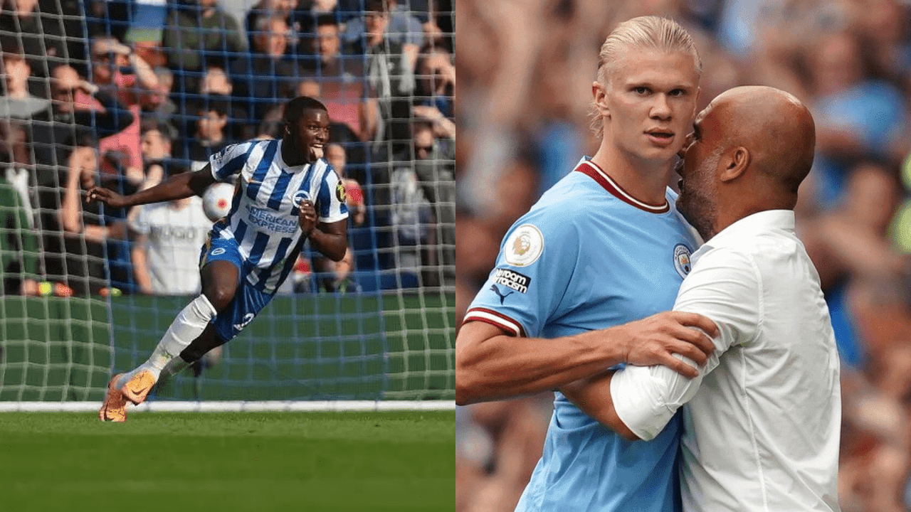 Moisés Caicedo dejó sorprendidos a Haaland y a Guardiola
