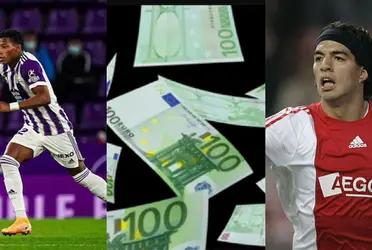 Muchos equipos estarían dispuestos a pagar entre 40 y 50 millones por Gonzalo Plata. En caso de que esto ocurriera, el extremo ecuatoriano podría valer más que Luis Suárez cuando tenía su edad actual, 21 años, dado que el Ajax abonó por el tan solo 7,5 millones de euros.