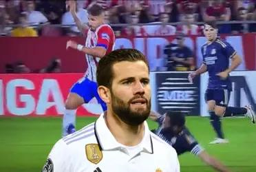 Nacho fue el protagonista de la jornada en España, el zaguero del Real Madrid pegó una brutal patada en el duelo ante Girona.