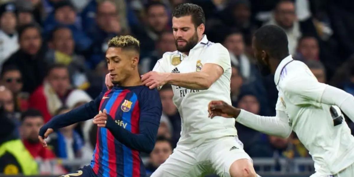 Nacho podrá jugar el Clásico, entre Real Madrid y FC Barcelona, lo que no ha caído bien en la tienda blaugrana