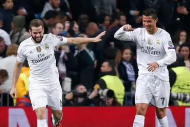 Nacho y Cristiano Ronaldo en el Real Madrid