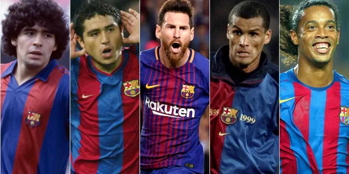 Nadie duda de que FC Barcelona es uno de los mejores equipo del mundo, a pesar de su mal momento, por estilo, historia, y estrellas ha destacado en muchísimas ocasiones. Es por eso que hemos preparado un TOP de los mejores jugadores de la historia del club blaugrana.