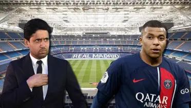 Nasser Al-Khelaifi y Kylian Mbappé