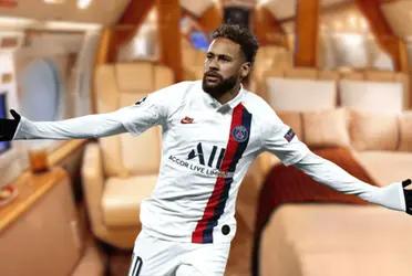 Neymar aterrizó en un avión privado que tiene una enorme cifra de millones que no creerás