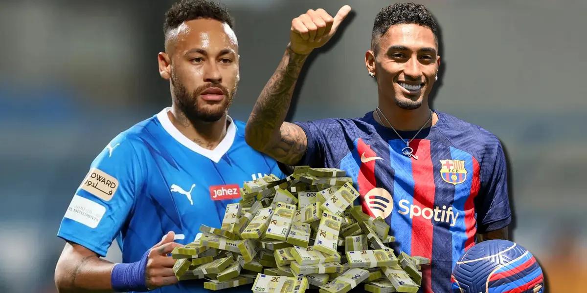 Neymar con un pie fuera de Al Hilal, quieren a Raphinha y esto ofrecen al Barça