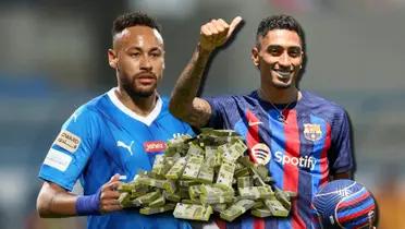 Neymar con un pie fuera de Al Hilal, quieren a Raphinha y esto ofrecen al Barça