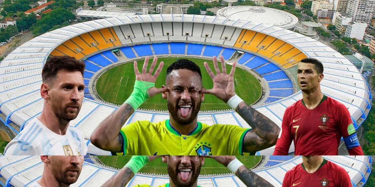 Neymar entró en la historia de la Selección de Brasil como goleador histórico pero le falta para igualar a Messi y Cristiano Ronaldo