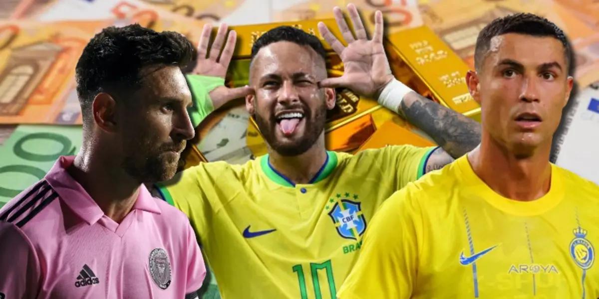Neymar es una máquina de hacer dinero y superó a Messi y CR7, mira la diferencia