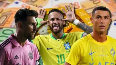 Neymar es una máquina de hacer dinero y superó a Messi y CR7, mira la diferencia