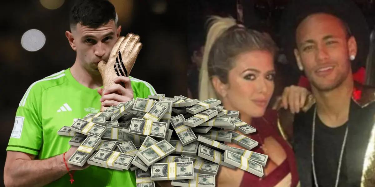 Neymar hizo fiestas inolvidables cuando estuvo en FC Barcelona, mientras en esto gastó su dinero Emiliano Dibu Martínez