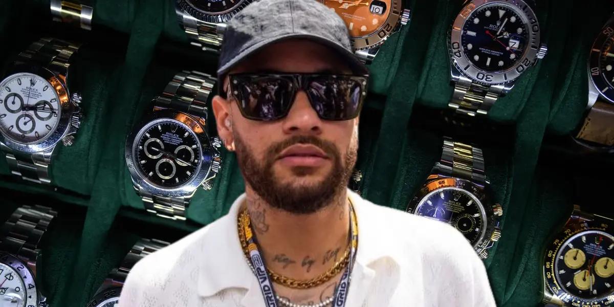 Neymar, jugador del Al-Hilal, que ahora se está recuperando de una lesión