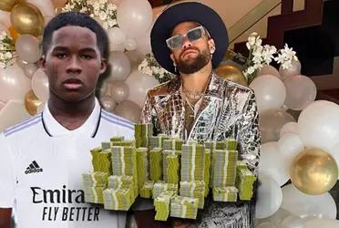 Neymar llegó a gastar millones en fiestas con celebridades, mientras Endrick hizo esto con su primer salario