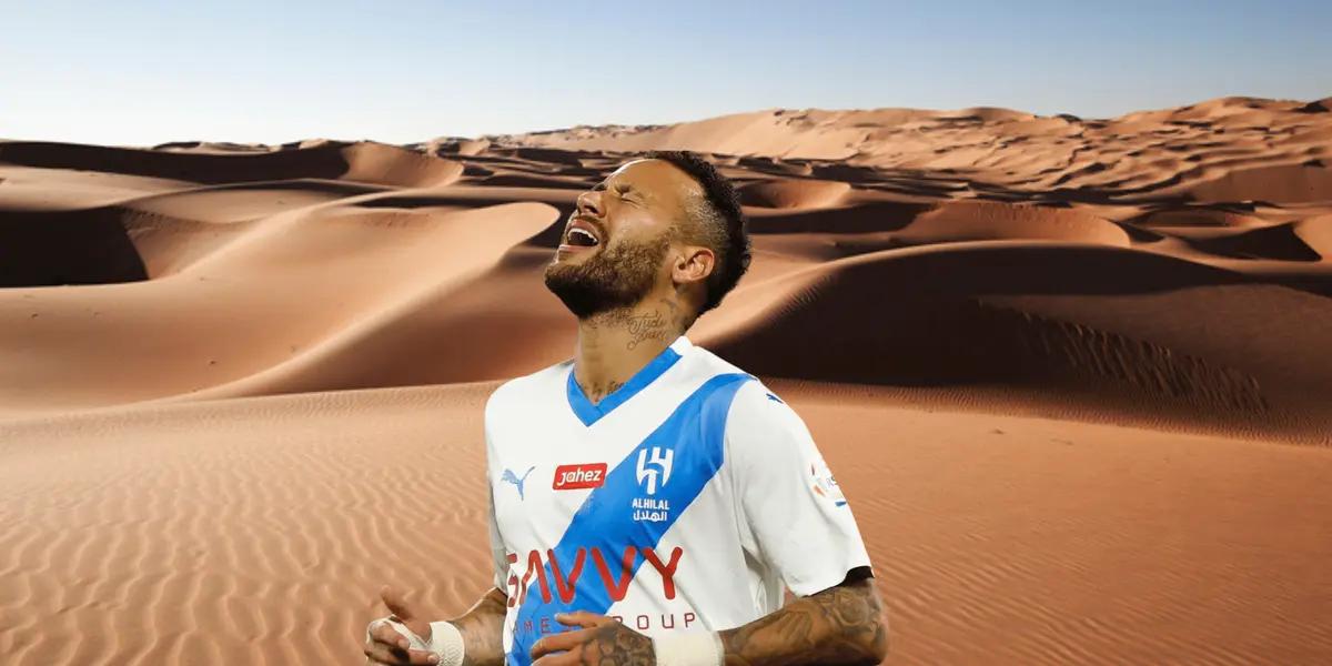 Neymar llegó hace un mes al Al-Hilal y ya sumó varios capitulos problematicos.