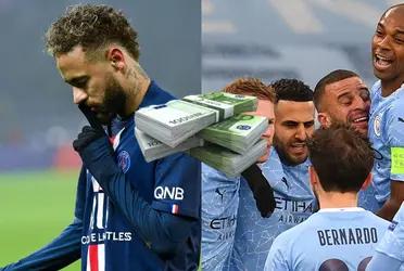 Neymar podría salir de PSG y llegar a Manchester City aunque con un número llamativo e importante en su sueldo