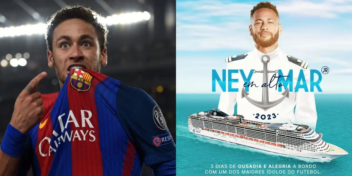 Neymar propone una fiesta única en un crucero y esto es lo que hay que pagar por estar ahí