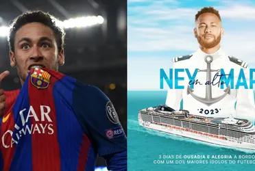 Neymar propone una fiesta única en un crucero y esto es lo que hay que pagar por estar ahí