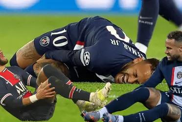 Neymar se pasó una buena cantidad de tiempo en la sala de enfermería de PSG pero nunca imaginamos que tanto