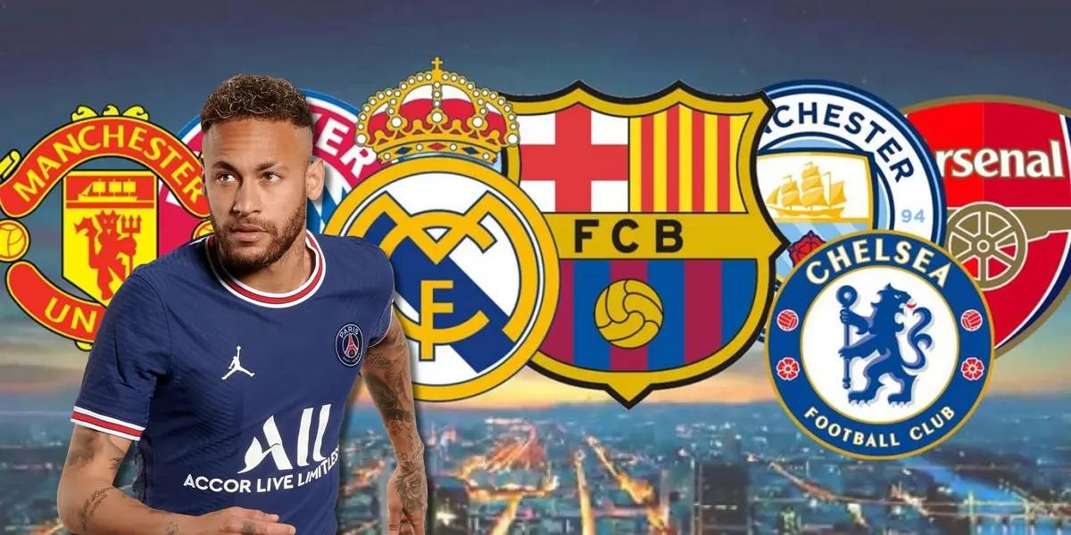 Neymar tiene ofertas de dos equipos, luego que en PSG dudan que siga para la siguiente temporada