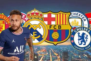 Neymar tiene ofertas de dos equipos, luego que en PSG dudan que siga para la siguiente temporada